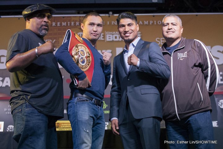 Mikey Garcia and Sergey Lipinets quotes for LA press conference