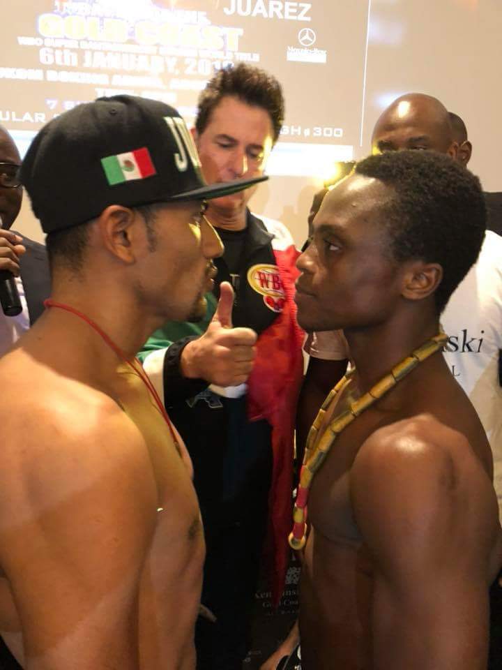Dogboe, Juarez make weight for WBO title fight in Accra