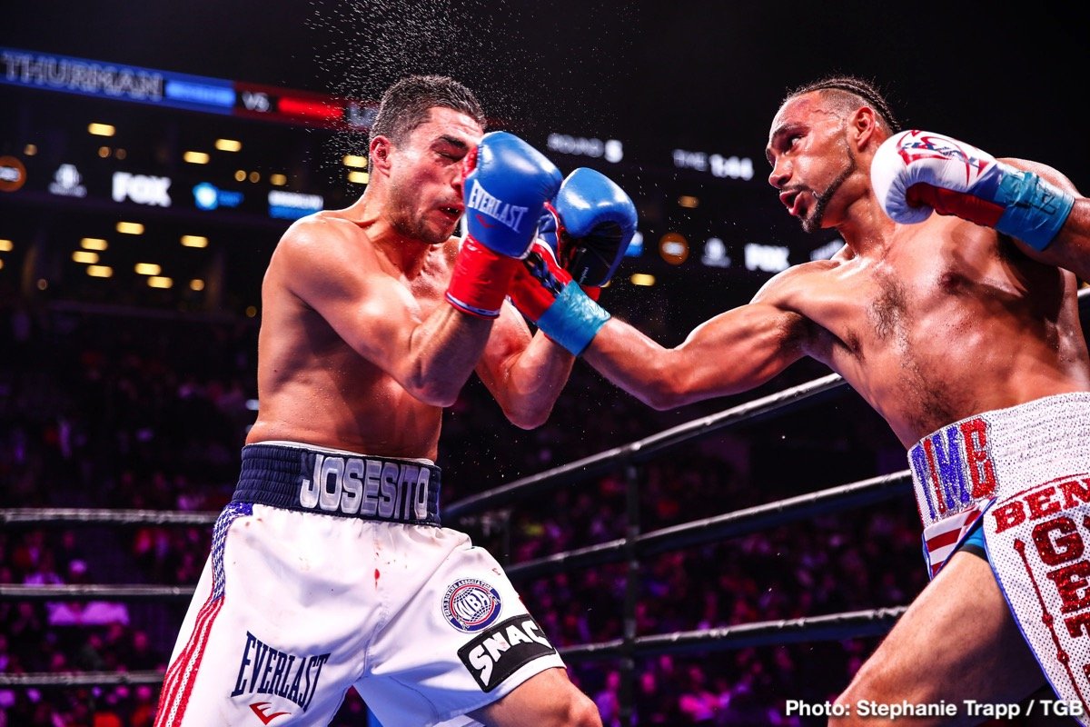 Keith Thurman Survives The Roughest Round Of His Career In Decision Win Over Tough Josesito Lopez; Targets Pacquiao Fight