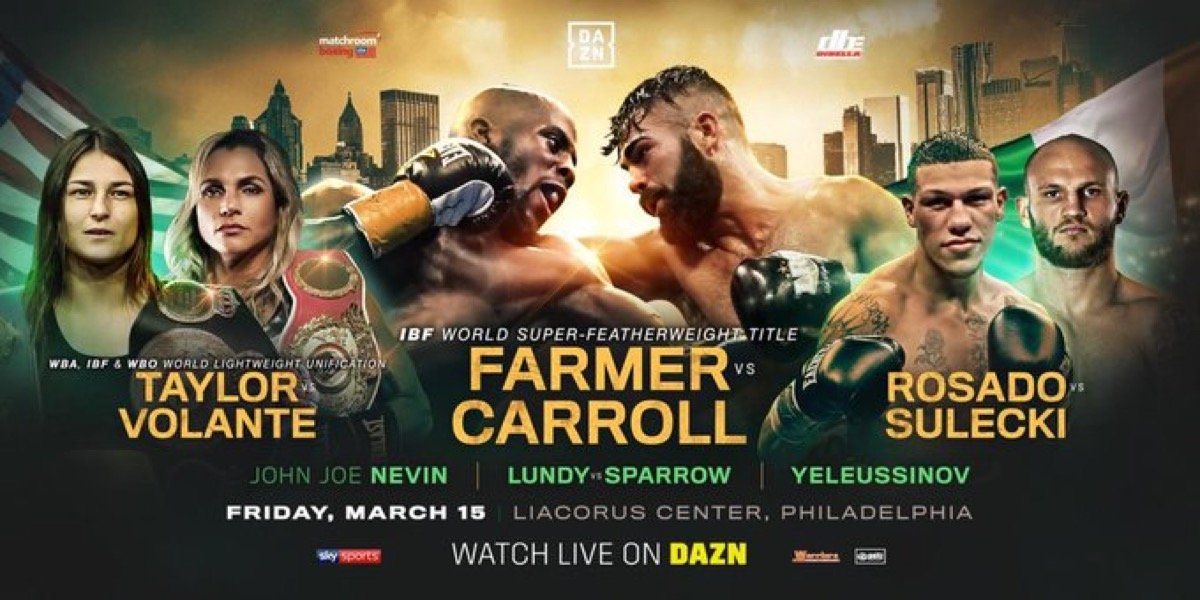 Tevin Farmer Defends World Title Against Jono Carroll On March 15