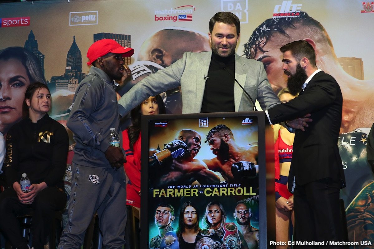 Boxing: Farmer vs Carroll Final Press Conference