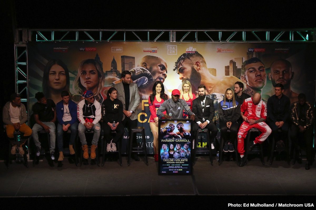 Boxing: Farmer vs Carroll Press Conference