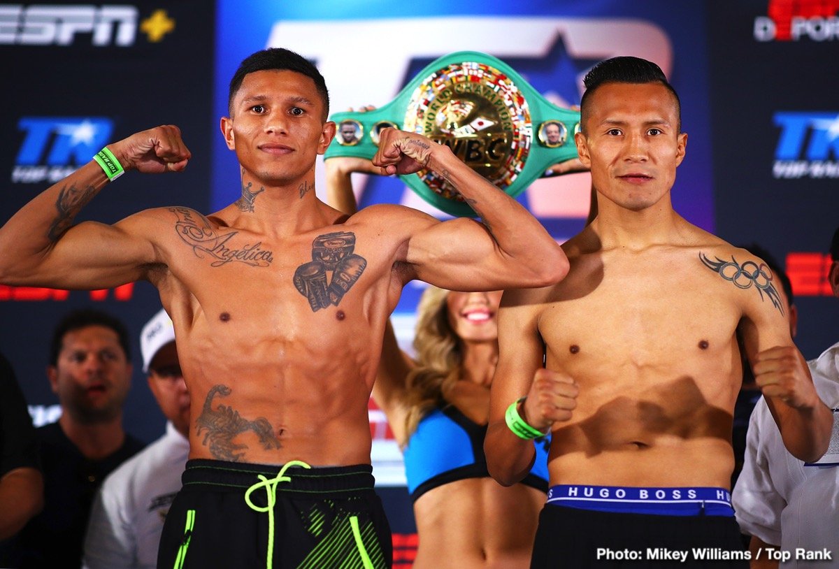 Berchelt vs Vargas II, Dogboe vs Navarrete - Weigh In Results & Photos