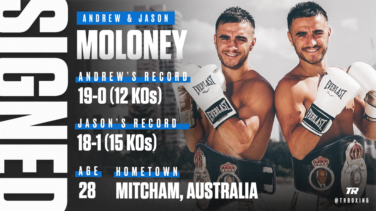 Top Rank Signs The Moloney Twins Scheduled Fights On June 15 Boxing News