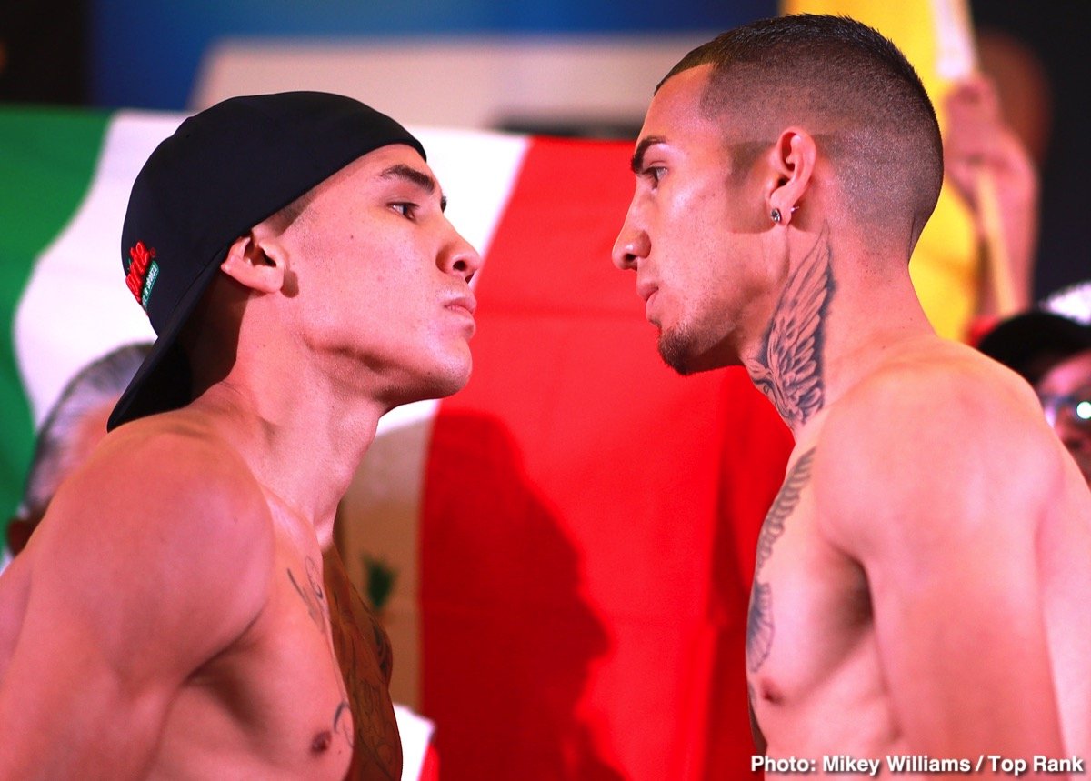 Oscar Valdez - Jason Sanchez Weigh In Results