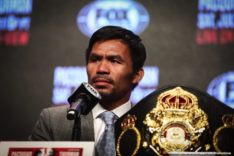 Manny Pacquiao ready to return to the ring