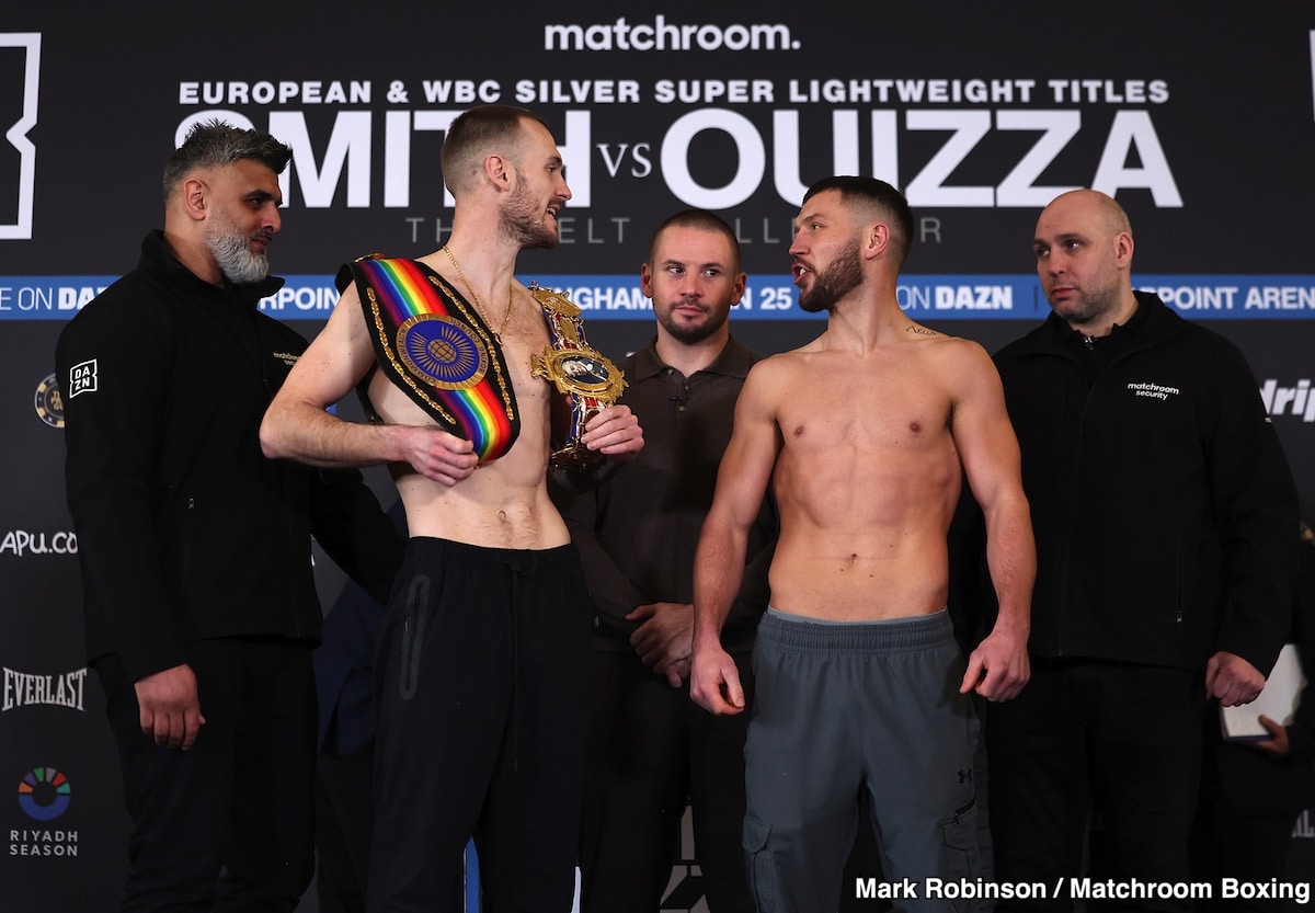 Dalton Smith Vs. Ouizza Tonight: Weights, Start Time & Live Streaming