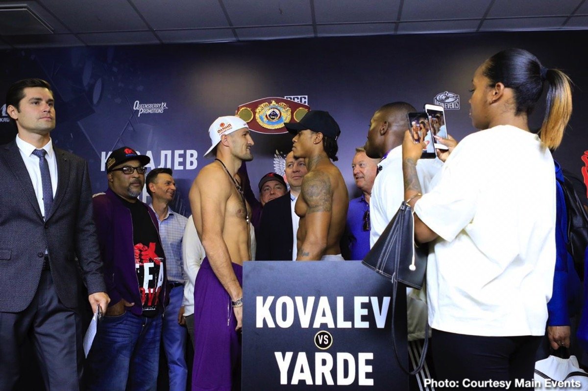 WATCH LIVE: Sergey Kovalev - Anthony Yarde Weigh In