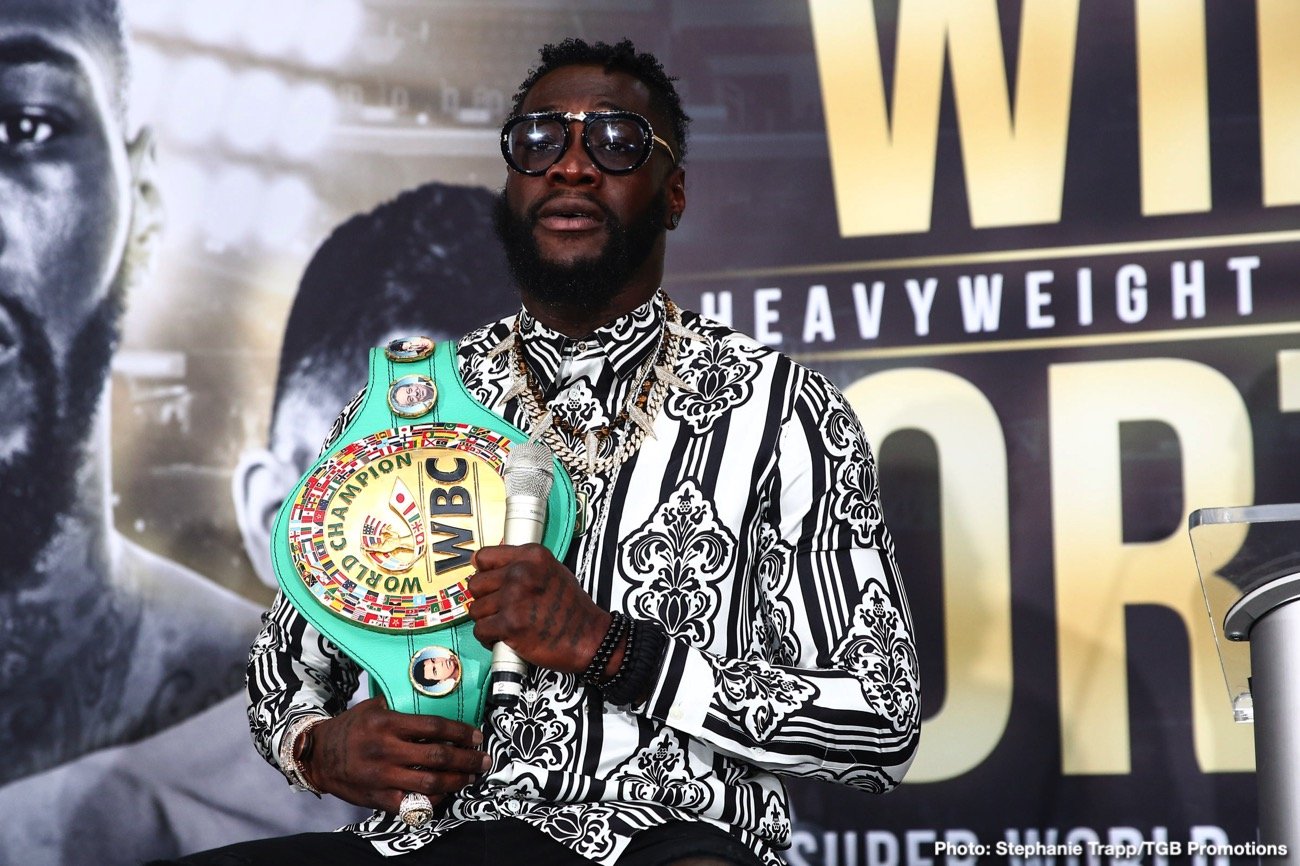 Deontay Wilder Alabama media quotes for Nov.23