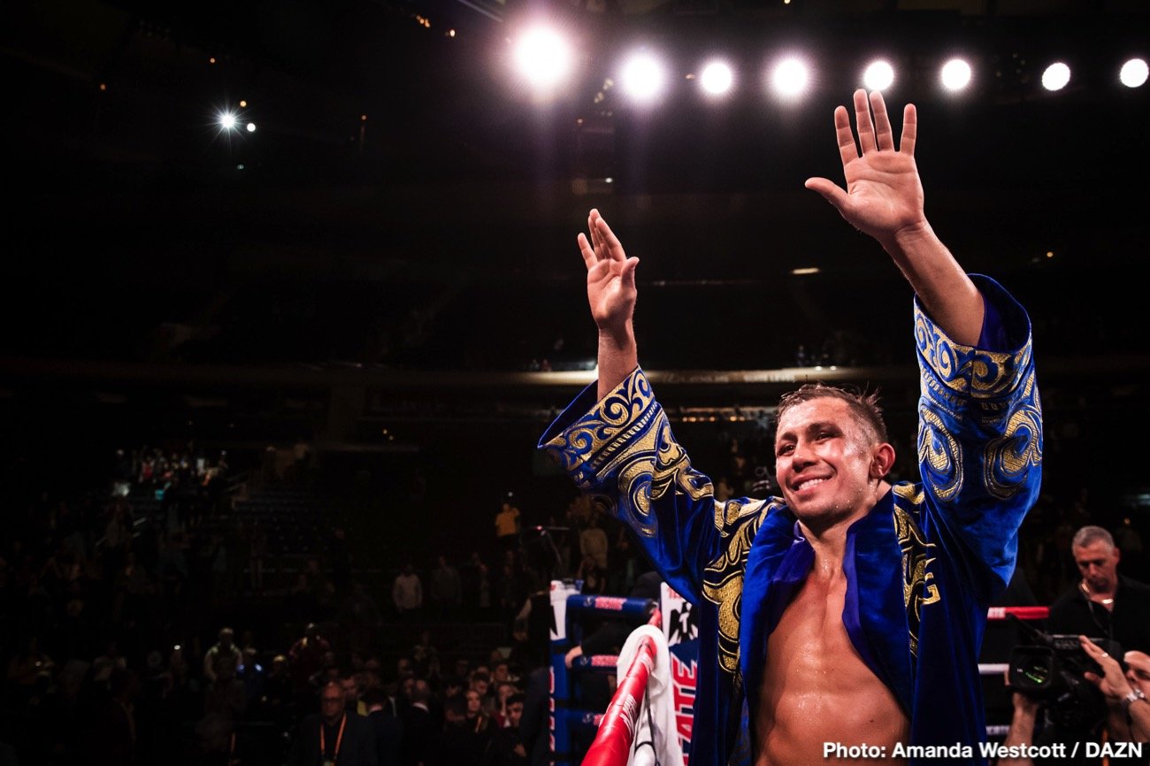 GGG says he'd be a "nightmare" for De La Hoya