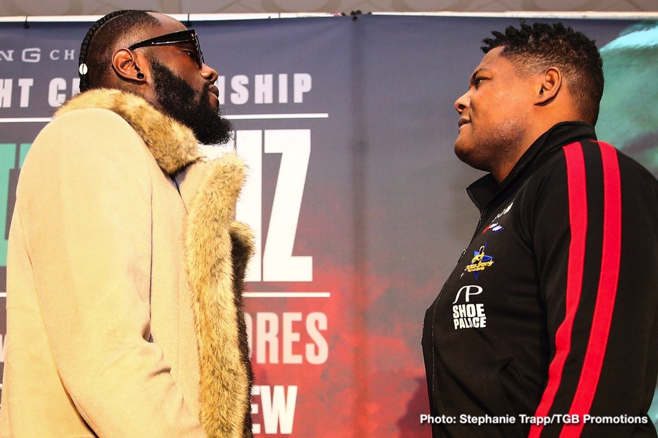 Deontay Wilder and Luis Ortiz GRAND Arrivals at MGM Grand in Las Vegas