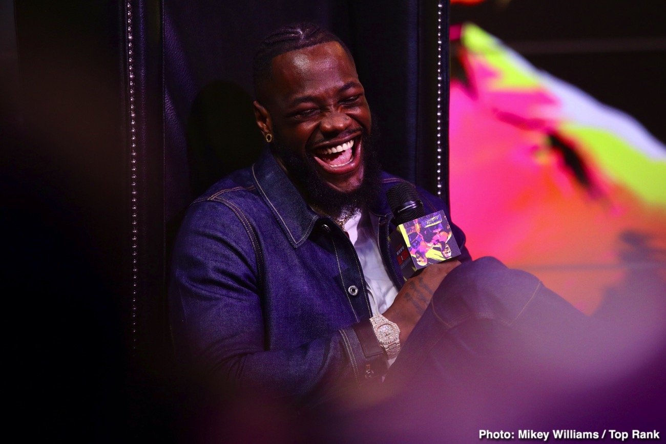 Deontay Wilder SHUTS down Anthony Joshua question