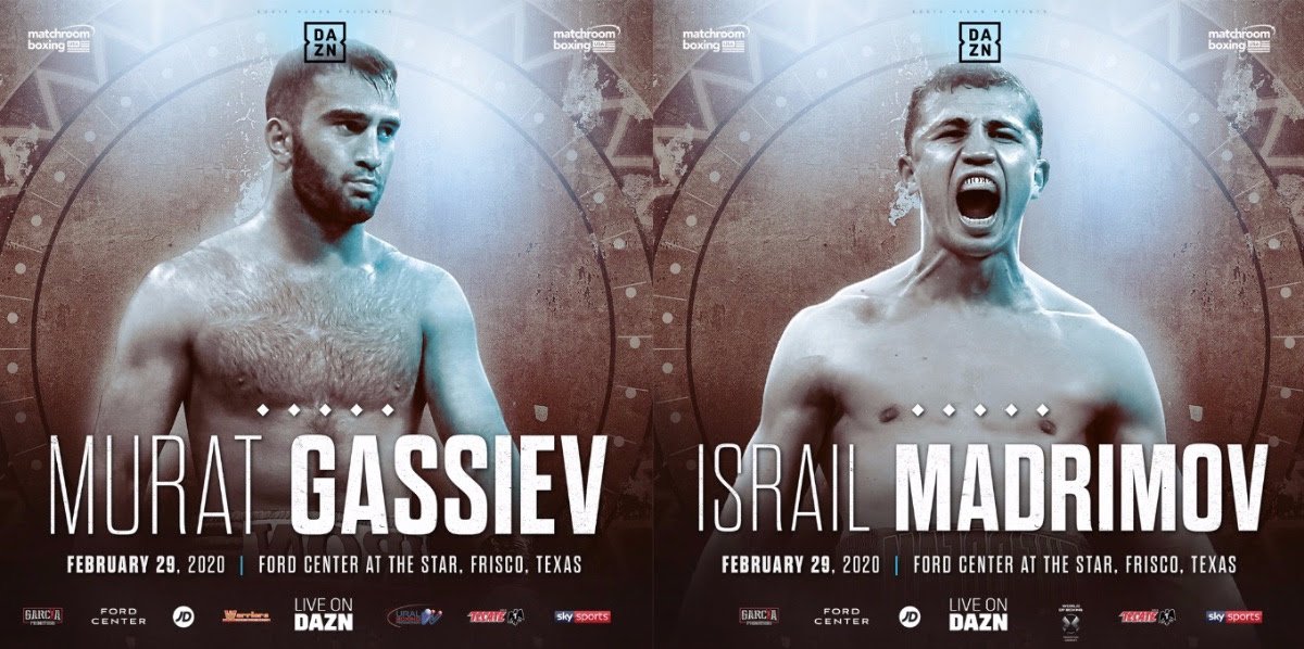 Murat Gassiev and Israil Madrimov in action on DAZN on February 29