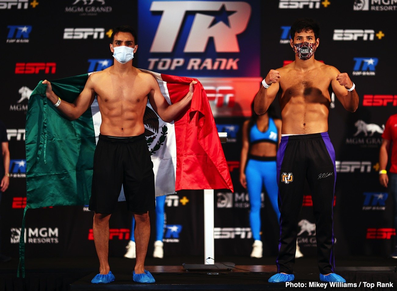 Jose Zepeda vs. Kendo Castaneda Official ESPN Weigh In Results