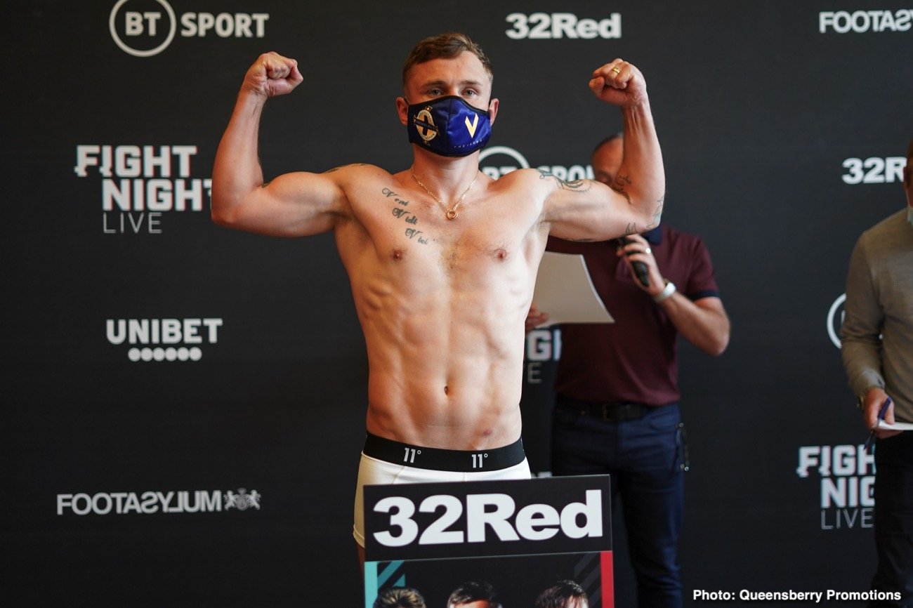 Carl Frampton vs. Darren Traynor Official BT Sport / ESPN Weigh In Results