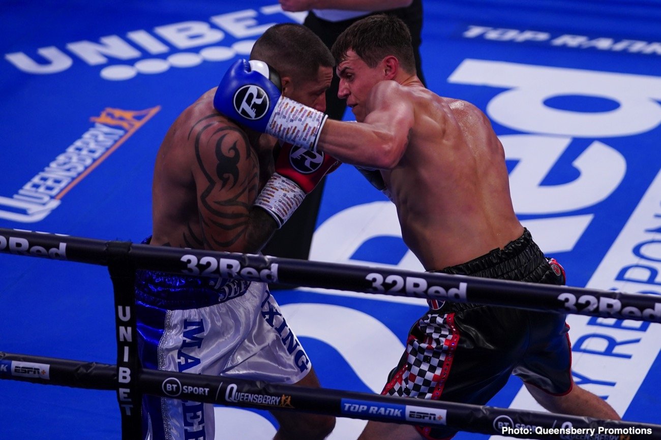 Photos: Taylor Blows Out Khongsong In 1 Round - Boxing News