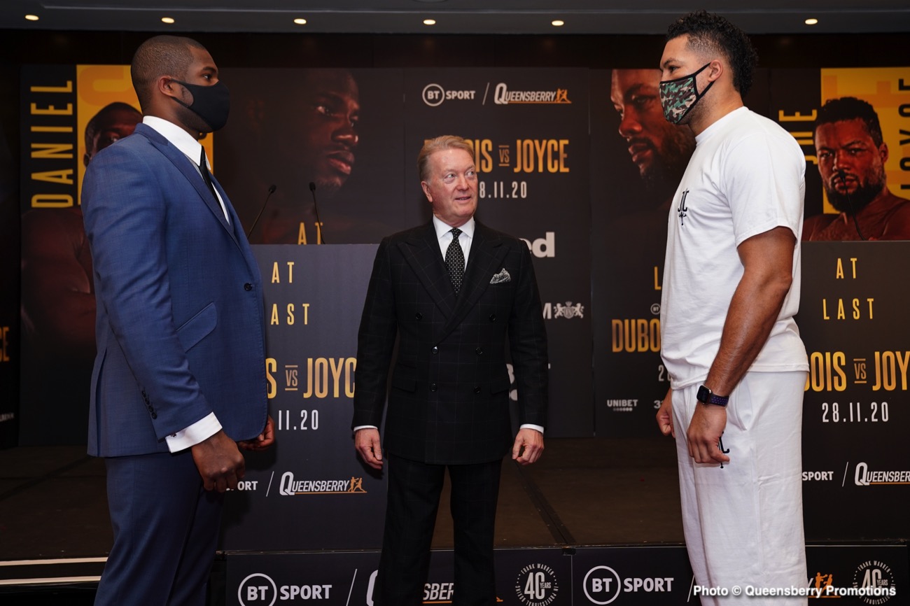 Daniel Dubois vs. Joe Joyce final press conference quotes