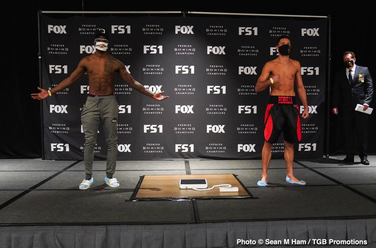 Watch LIVE: Harrison vs Perrella Weigh In