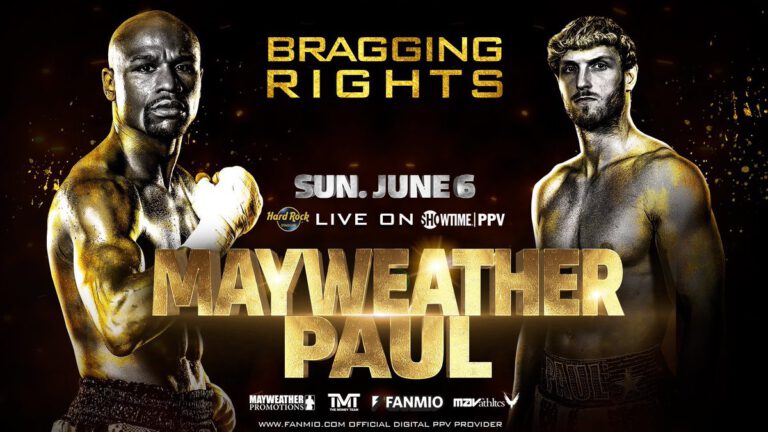 Floyd Mayweather Jr vs. Logan Paul announced for June 6th on pay-per-view