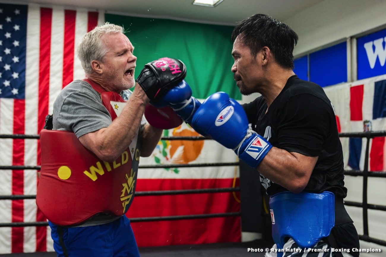 Manny Pacquiao "Back In Training" - "Waiting On Hearn" For Benn Fight