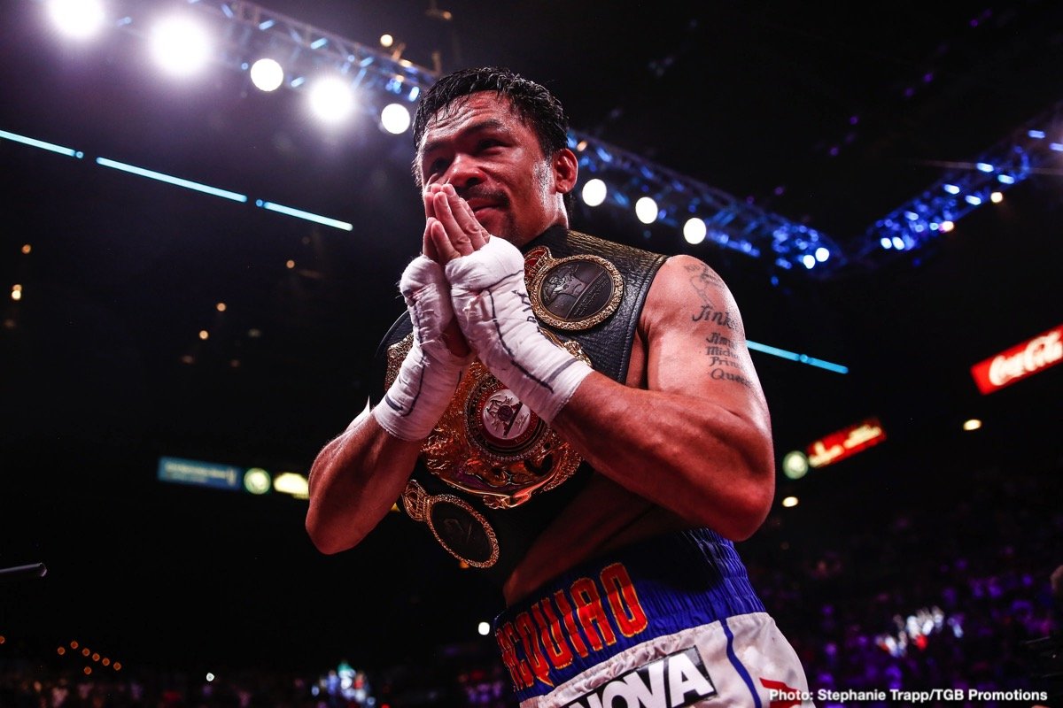 Manny Pacquiao - Last Fight, Fighter Bio, Stats & News