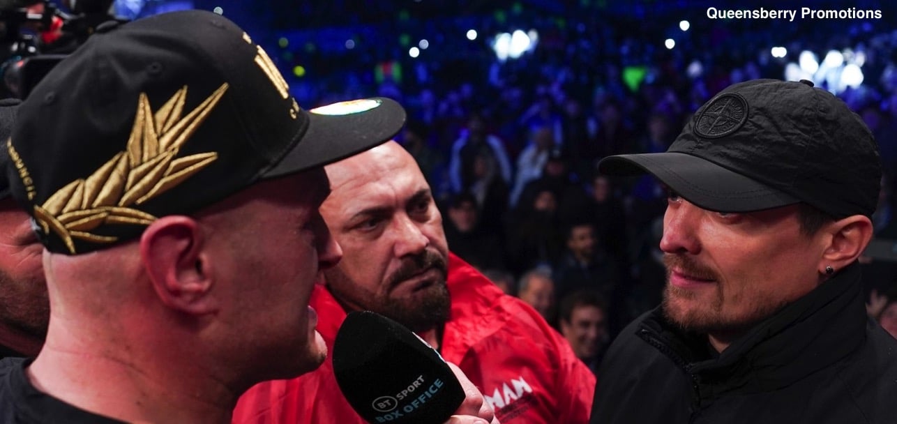 Usyk: "Fury, we have a solid contract for Dec. 23. See you in the ring!"