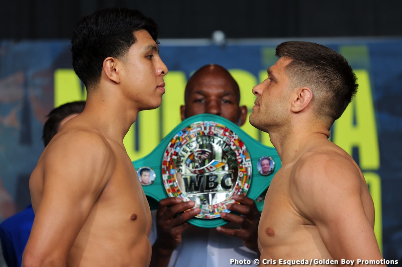 Weights for DAZN: Munguia vs. Derevyanchenko on Saturday night