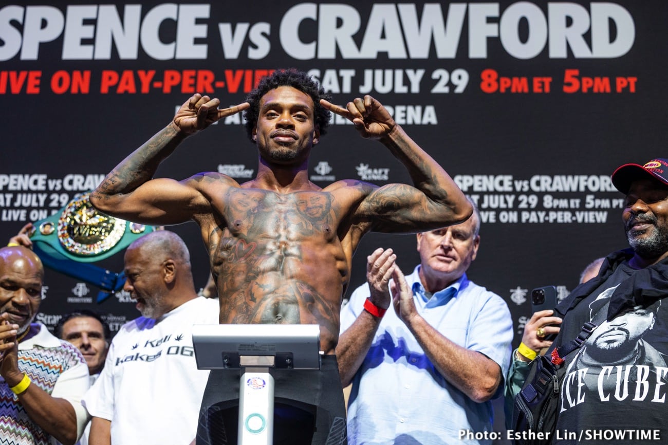 Showtime PPV Weights: Spence Vs. Crawford - Latest Boxing News