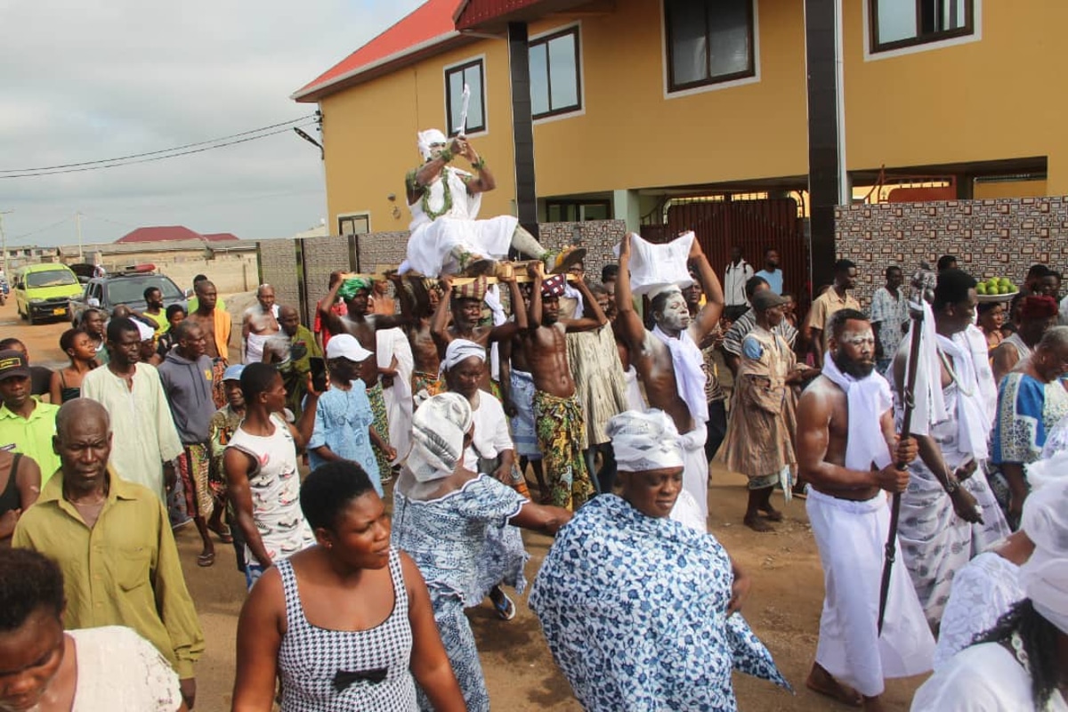 Paul Dogboe made chief in his hometown Anyako in Ghana