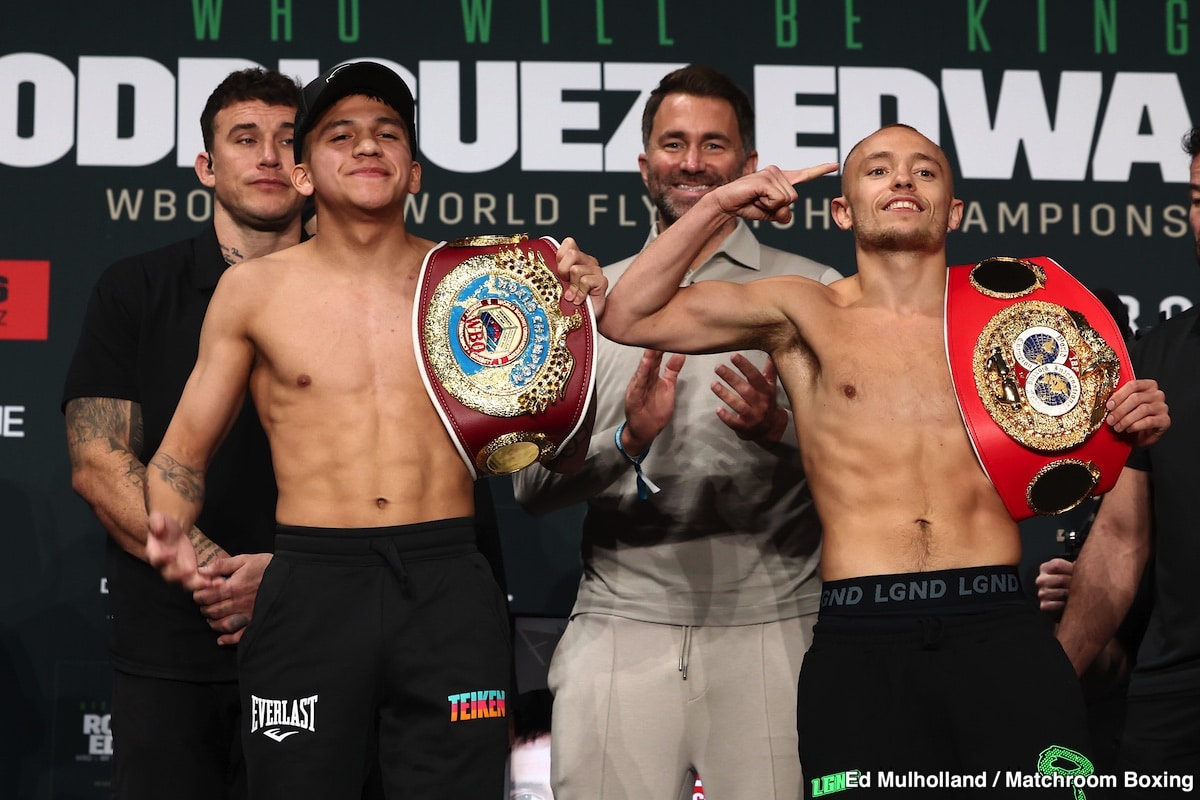 DAZN weights: Rodriguez vs. Edwards for Saturday night