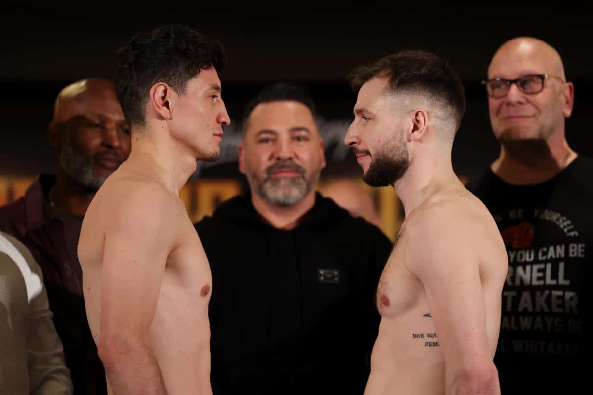 DAZN Weights: Zepeda vs. Hughes - for Saturday in Las Vegas