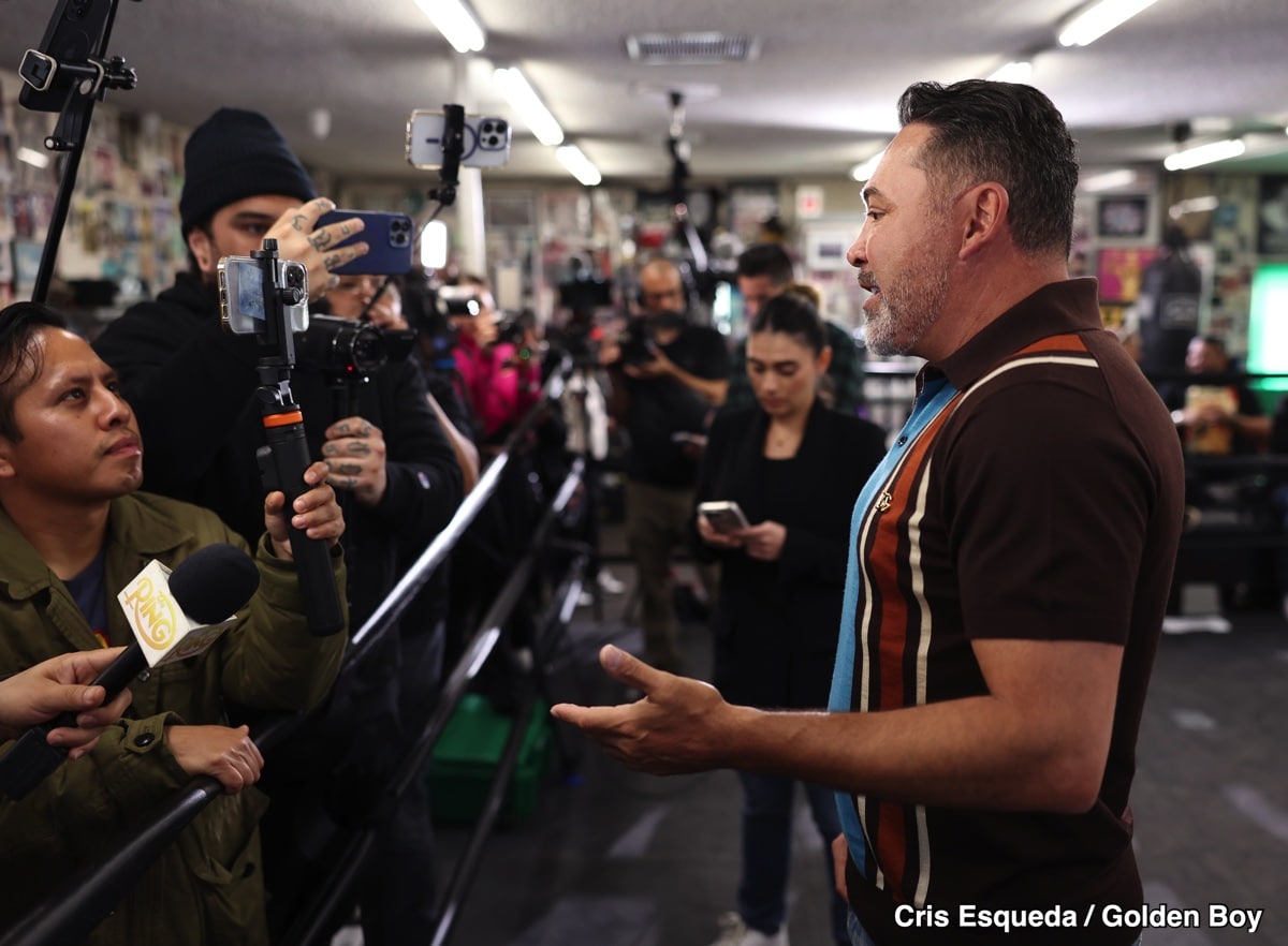 De La Hoya: Canelo vs. Benavidez Would Be A Reality Under Golden Boy