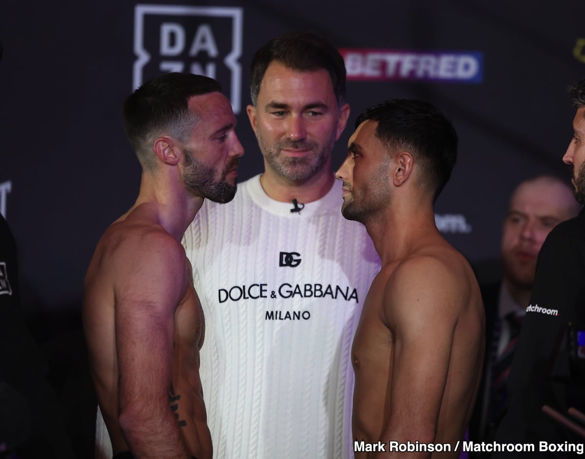 Josh Taylor - Jack Catterall Official Official Weigh-In Results