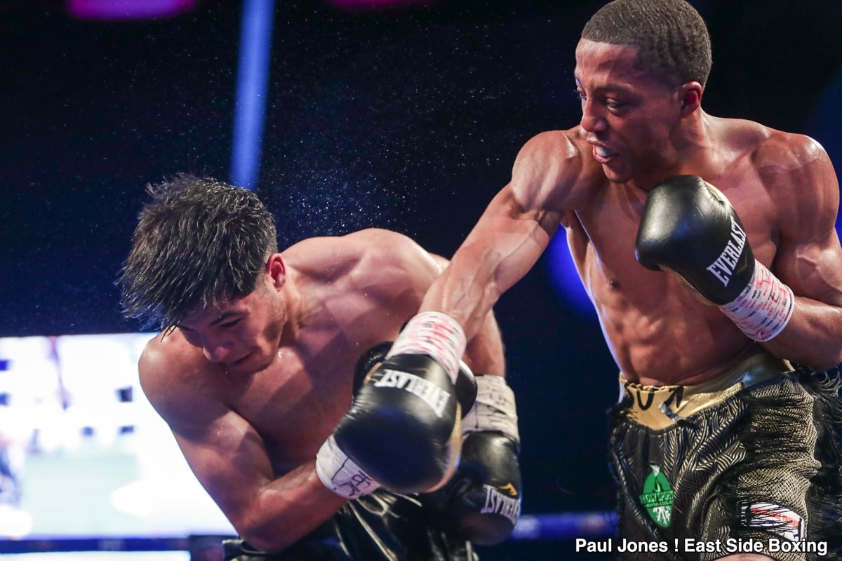Photo Recap: Don’t Blink! Jordan White short circuits former world title challenger, Oquendo, in one round — Foster, Kambosos, Roach Jr., More!