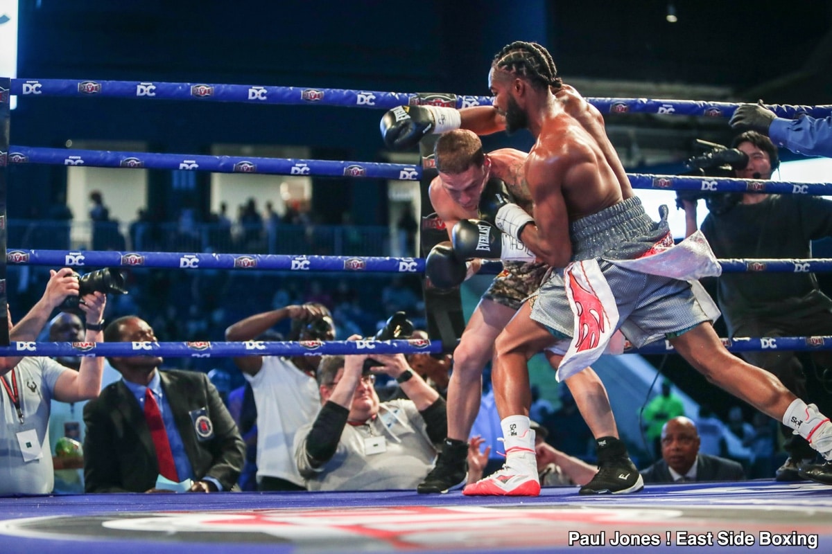 Photo Recap: Don’t Blink! Jordan White short circuits former world title challenger, Oquendo, in one round — Foster, Kambosos, Roach Jr., More!