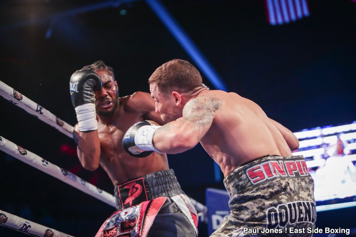 Photo Recap: Don’t Blink! Jordan White short circuits former world title challenger, Oquendo, in one round — Foster, Kambosos, Roach Jr., More!