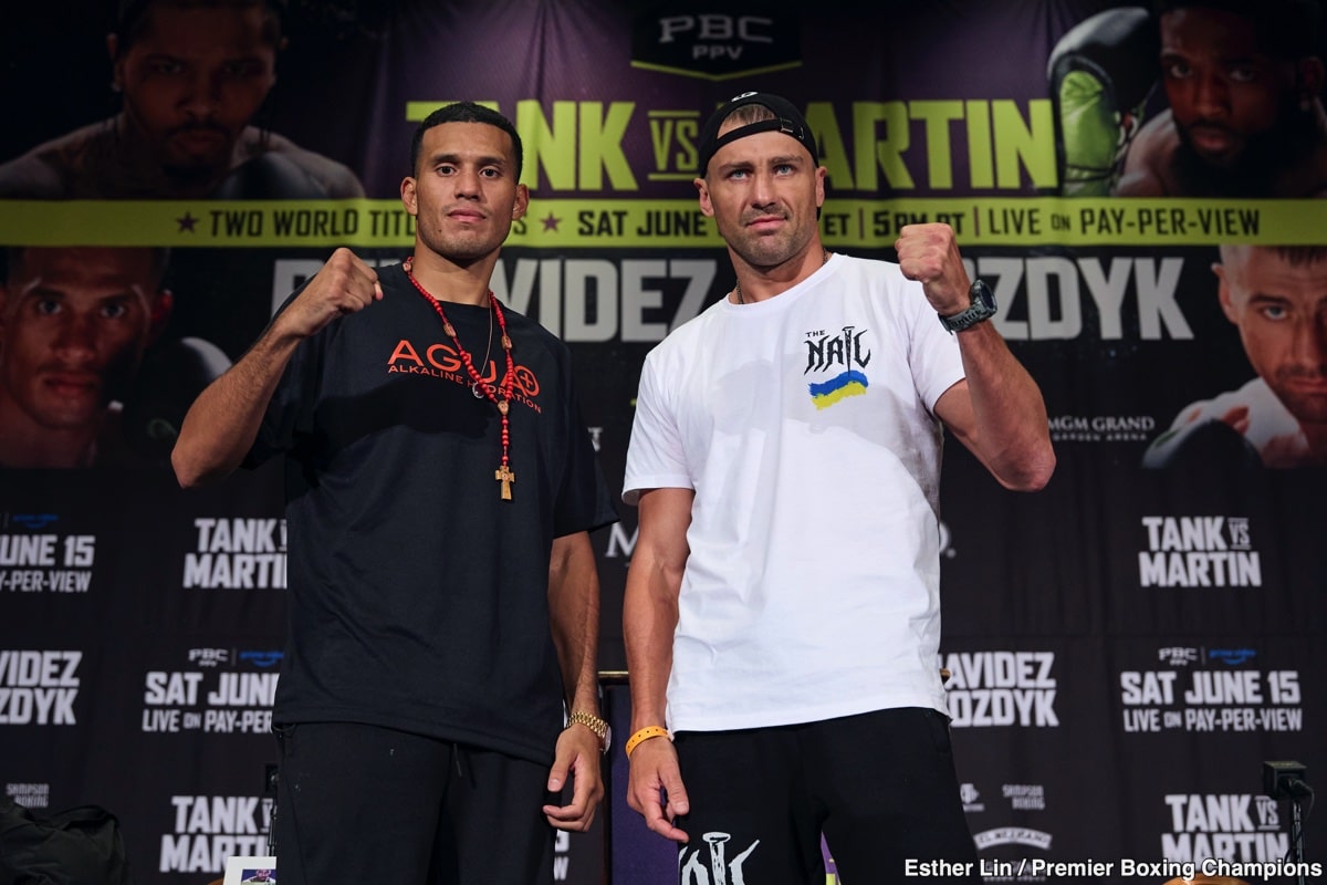 David Benavidez vs. Oleksandr Gvozdyk on June 15, live on Prime Video