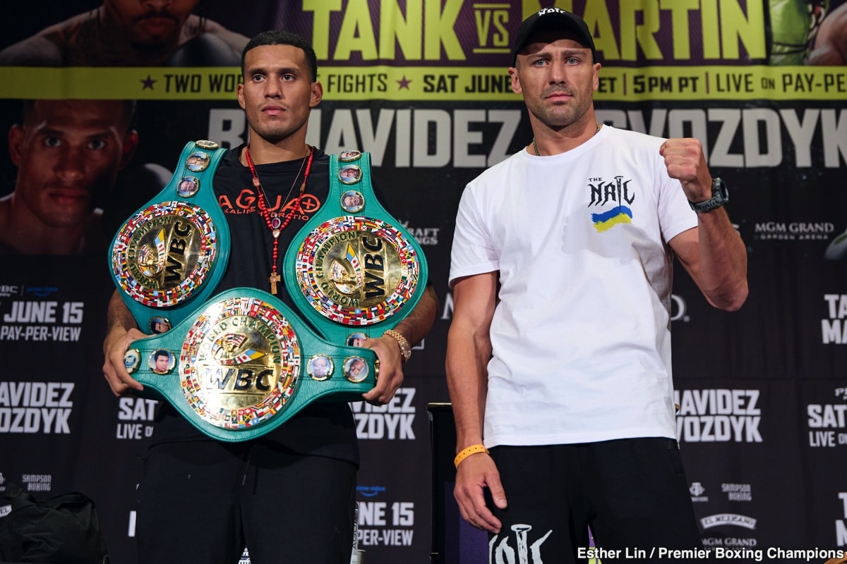 David Benavidez vs. Oleksandr Gvozdyk on June 15, live on Prime Video