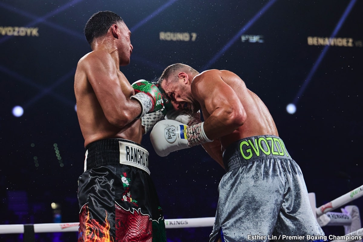 Benavidez Edges Gvozdyk in Grueling Light Heavyweight Debut, Eyes Return to 168 - Boxing Results