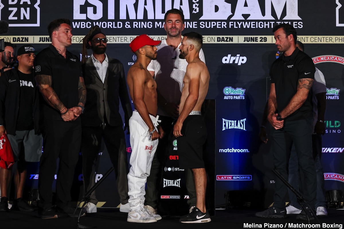 DAZN Weights: Estrada vs. 'Bam' Rodriguez, Edwards vs. Curiel