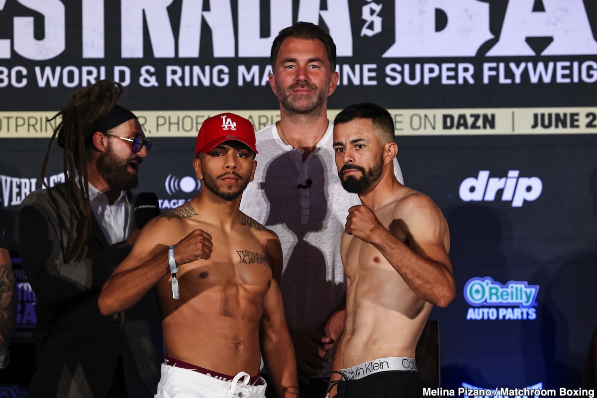 DAZN Weights: Estrada vs. 'Bam' Rodriguez, Edwards vs. Curiel