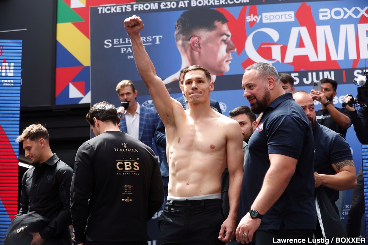 Billam-Smith vs. Riakporhe Official Sky Sports Weigh In Results