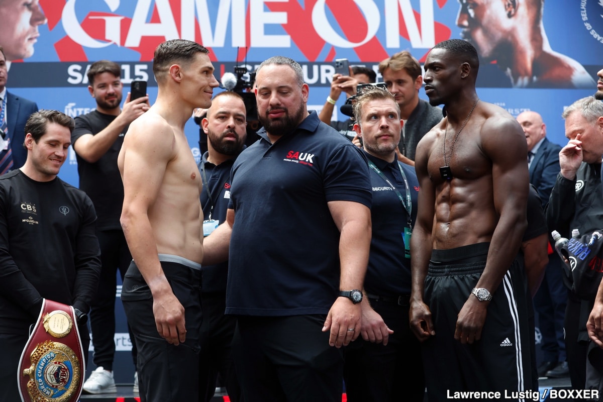 Billam-Smith vs. Riakporhe Official Sky Sports Weigh In Results