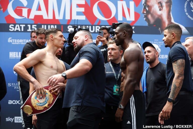 Billam-Smith vs. Riakporhe Official Sky Sports Weigh In Results