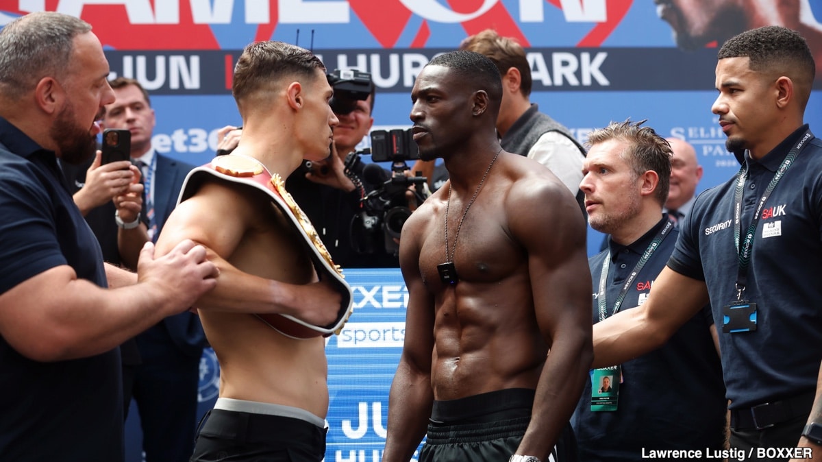 Billam-Smith vs. Riakporhe Official Sky Sports Weigh In Results