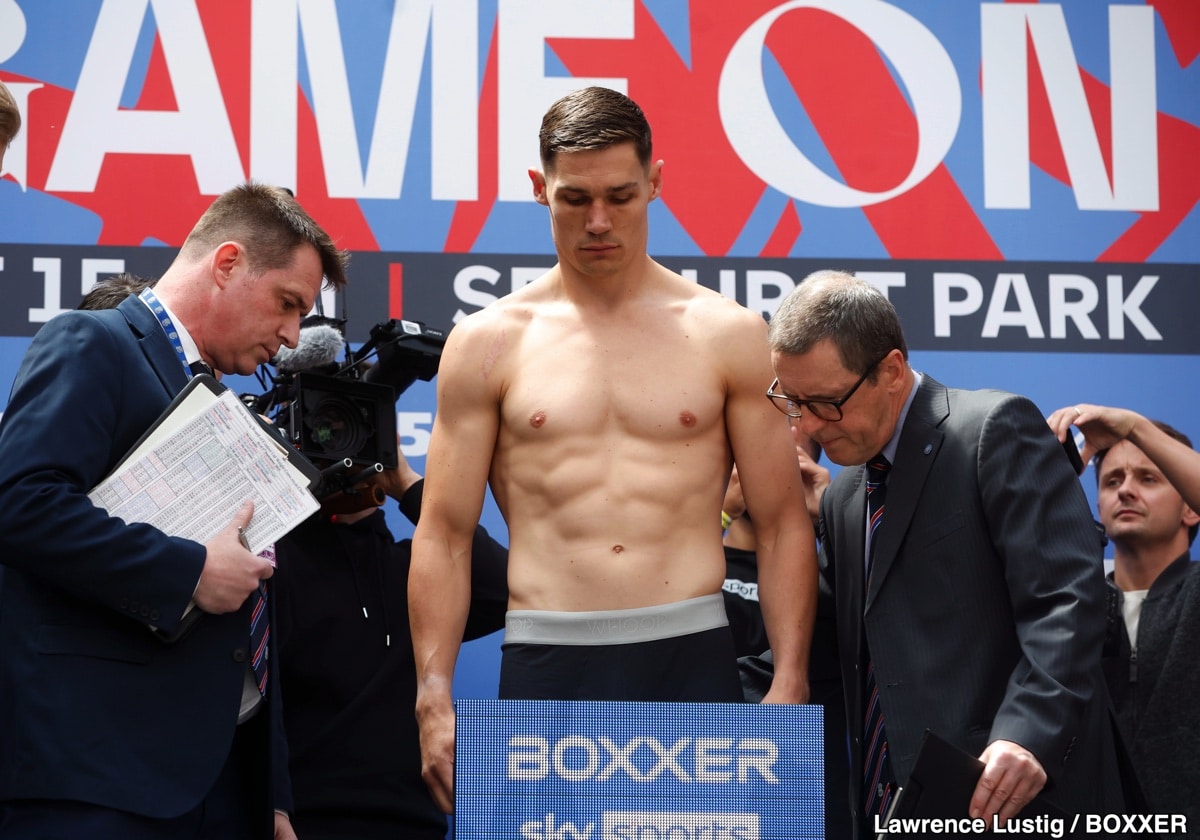 Billam-Smith vs. Riakporhe Official Sky Sports Weigh In Results