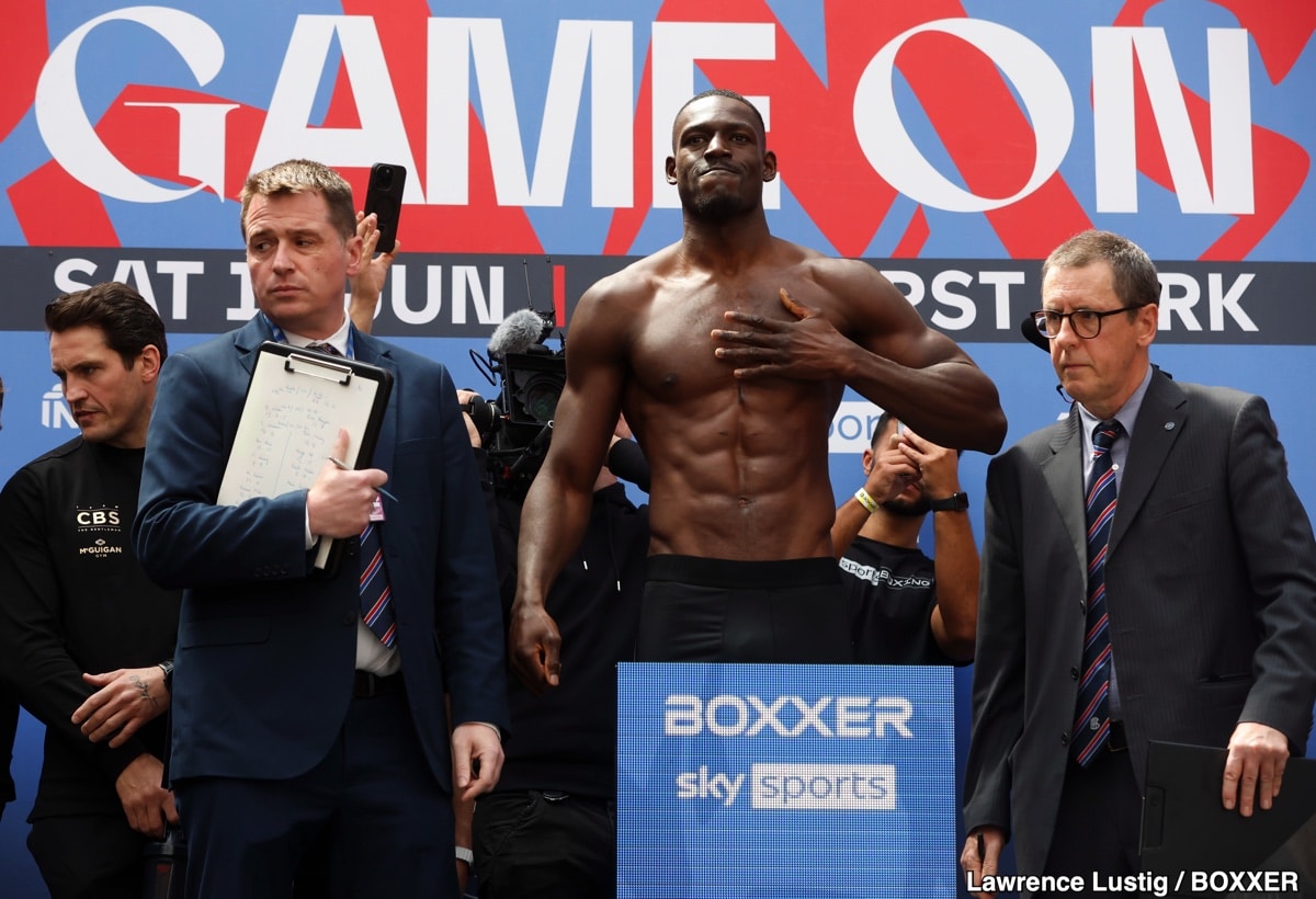 Billam-Smith vs. Riakporhe Official Sky Sports Weigh In Results