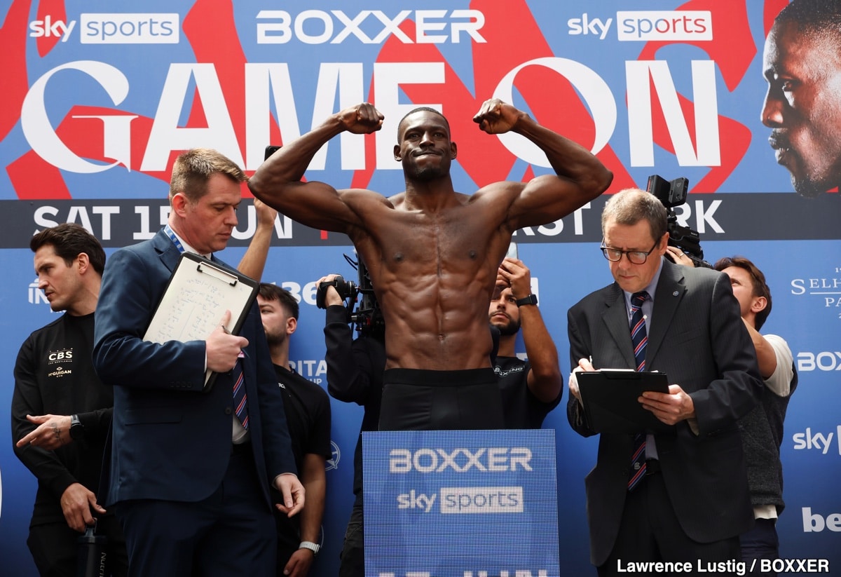 Billam-Smith vs. Riakporhe Official Sky Sports Weigh In Results