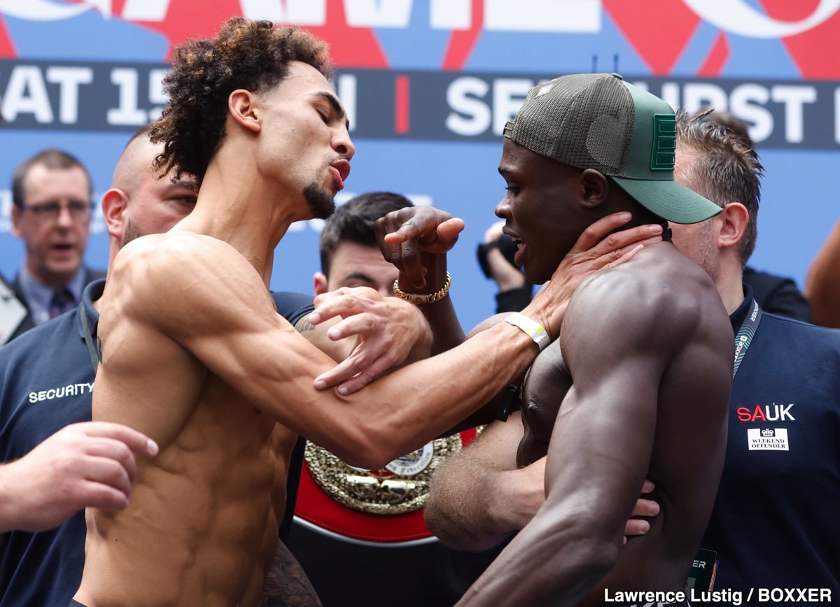 Billam-Smith vs. Riakporhe Official Sky Sports Weigh In Results