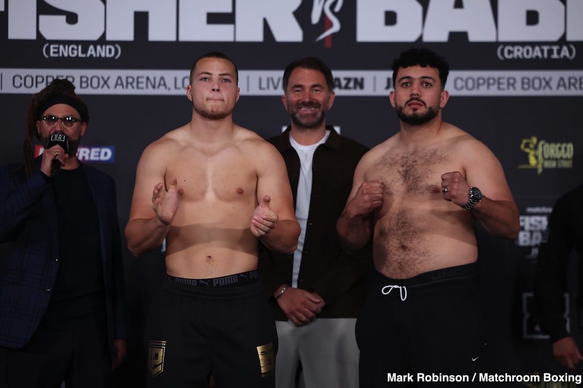 Alen Babic, Johnny Fisher Weigh-In; Babic Says He Hopes “We're Going To Spend Weeks In Hospital”